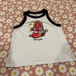 Racer baggy Wrangler cowgirl tank